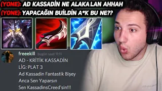 İzleyicimin AD/KRİTİK KASSADİN Buildi Tam Benlik 😎🤣 | Sizden Gelenler#12 | KassadinsCreed