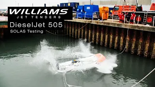 DieselJet 505 SOLAS Testing - Williams Jet Tenders