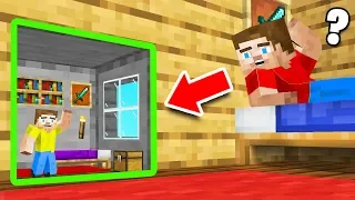 He Built A TINY HOME In My MINECRAFT HOUSE!