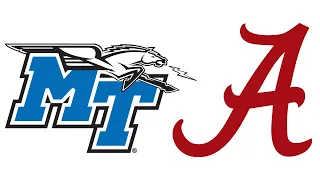 2023 MTSU at #4 Alabama (Highlights)