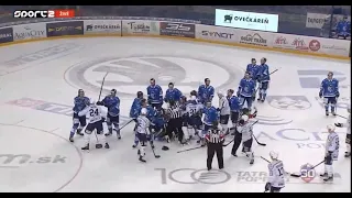 Pozápasová bitka, Poprad vs Nitra, 09.03.2023