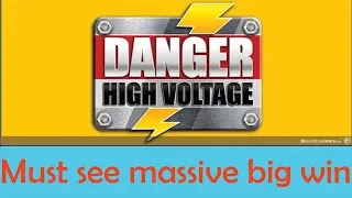 Danger High Voltage Slot mega big win - MUST SEE | Big Time Gaming | CasinoCasino