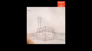 how to draw kaaba 🕋 💝 kaaba drawing tutorial easy kaaba drawing tutorial