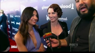 Chyler Leigh and Floriana Lima about their ALL TIME CRUSH | Glaad awards 2017 |