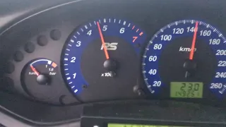 Ford Focus RS MK1 2.0 turbo acceleration to 0-100 (0-160) km/h