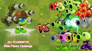 Every PEASHOOTER & Other Plants Vs 7 Brickhead Zombie  - PvZ 2 Challenge