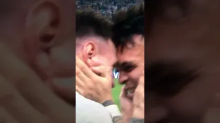 Most Emotional Moments of Lionel Messi and Lautaro Martínez 🔥🔥🔥#shorts