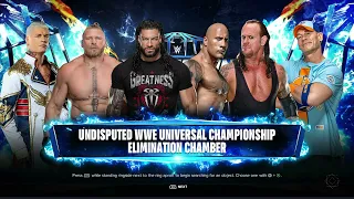 WWE 2K24 FULL MATCH —  Elimination Chamber  — Undisputed WWE Universal Title Match!"