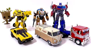 Jada Toys Transformers: Rise Of The Beasts Die-Cast 1/32 Optimus Prime, Bumblebee & Wheeljack