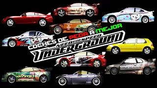 COCHES DE PEOR A MEJOR EN NFS UNDERGROUND