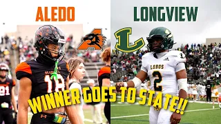 TWO BLUE BLOOD PROGRAMS BATTLE IT OUT TO GO TO STATE 🔥🔥 Aledo vs Longview | TXHSFB Playoffs