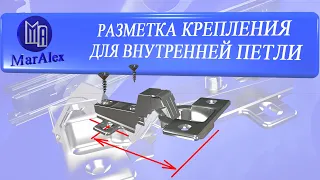 РАЗМЕТКА ТОЧЕК КРЕПЛЕНИЯ ДЛЯ ВНУТРЕННЕЙ ПЕТЛИ