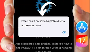 Fixed✅: Safari Could Not Install a Profile Due to an Unknown Error | iPhone iOS 17