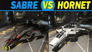 Star Citizen: Sabre VS Super hornet - Medium Fighters, Stealth VS Brawn