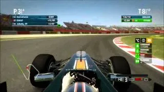 F1 Racing Live - 1x05 @ Barcelone - Online race on F1 2012 PS3 - Full Race HD - onboard Elthib