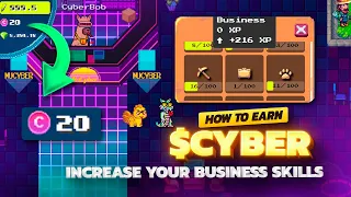 How to earn $CYBER Airdrop and how to increase business skills in NuCyber in Pixels online