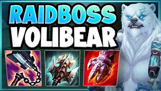 WTF! STACK HEALTH AND GAIN MORE DAMAGE?? RAIDBOSS VOLIBEAR STRAT IS 100% BUSTED! League of Legends