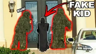 Ding Dong Ditch In GHILLIE SUITS (Halloween Edition)