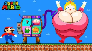 Super Mario and Peach Choosing the IDEAL BUST from the Vending Machine | Game Animation