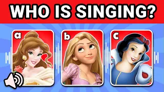 Guess Who's SINGING Top 50 Disney SONGS? | Disney Song Quiz Challenge