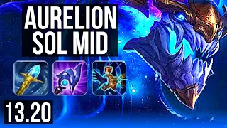 AURELION SOL vs AKALI (MID) | 10/1/11, Legendary, 400+ games | EUW Master | 13.20