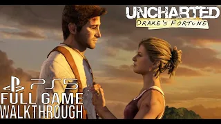 UNCHARTED PS5 Full Game Walkthrough - No Commentary (Uncharted Drake's Fortune Full Gameplay)