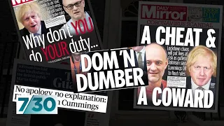 Boris Johnson stands by advisor Dominic Cummings who broke the lockdown rules | 7.30