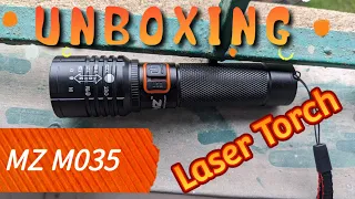 UNBOXING  50 WATT LASER TORCH by MZ || #itchyrider #unboxing #laser #torch #light #zoom
