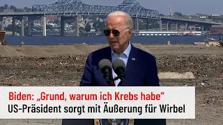 „Grund, warum ich Krebs habe“: US-Präsident Joe Biden sorgt mit Äußerung für Wirbel