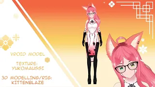 Showcase - VTuber InsGex [ 3D Model Vroid + Blender + Unity ]