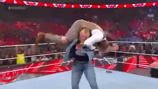 Brock Lesnar F5s to Bobby Lashley