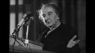 Golda Meir at Beth Tzedec Synagogue, Toronto, 1970.