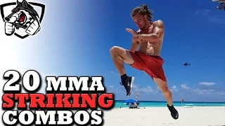 20 Unique MMA Striking Combos (Muay Thai, Taekwondo, Boxing)