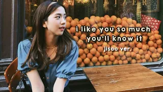 [fmv] jisoo — I like you so much, you'll know it