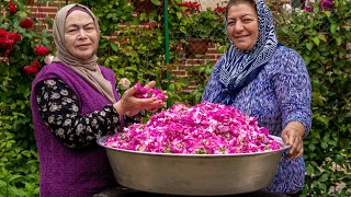 How to make Rose Jam, Rose Compote, Rose Water and Rose Tea.