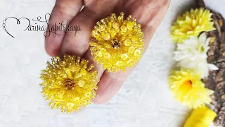 💛 How to make dandelion earrings (master class)