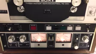 So called working Sony TC-850 reel to reel tape recorder Part 1/2
