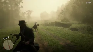 Беспредел на дорогах в Red Dead Redemption 2.