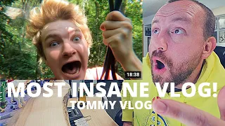 INSANE! TommyInnit Surviving The Craziest Obstacle Course In England (FIRST REACTION!) TommyVlog