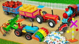 Top diy tractor making mini train transporting gasoline for petrol pump | diy mini sand sieve