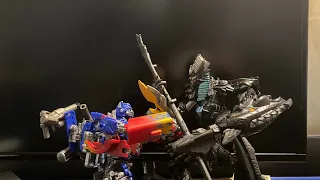 Transformers Stop Motion Optimus Vs The Decepticons PT 2