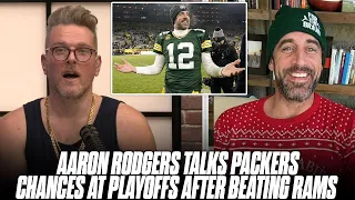 Aaron Rodgers Joins The Pat McAfee Show To Lay Out Possible Postseason Run After Beating Rams