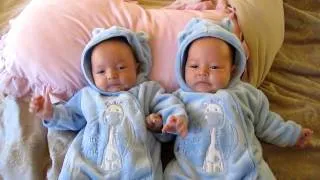 Hiccupping Twin Babies