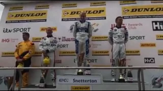 Snetterton BTCC Race 2 podium