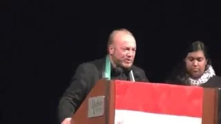 George Galloway Asked about 911 by Anthony J. Hall and Joshua Blakeney in Calgary Part 2 of 2)