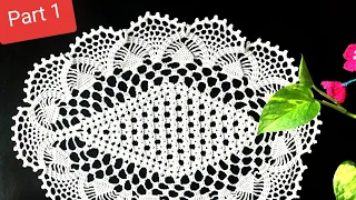 Beautiful Oval Crochet Tablecloth Tutorial Crochet Doily WOW Crochet Design Knitting parts 👇