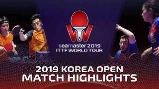 Xu Xin/Liu Shiwen vs Wong Chun Ting/Doo Hoi Kem | 2019 ITTF Korea Open Highlights (Final)