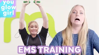 2 Hour Workout in 15 Minutes?! Trying EMS Training | You Glow Girl