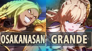 GBVSR:🔥Osakanasan (Beelzebub) Vs Grande (Beatrix)🔥| High Level Gameplay.