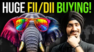 Stocks with Huge FII/DII Buying!! 💰🐘